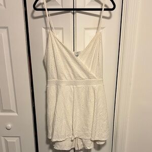 Rue+ White Eyelet Romper